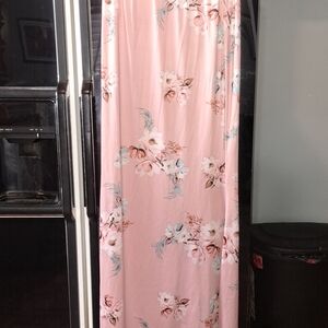 Source Unknown Pink Floral A-Line Skirt